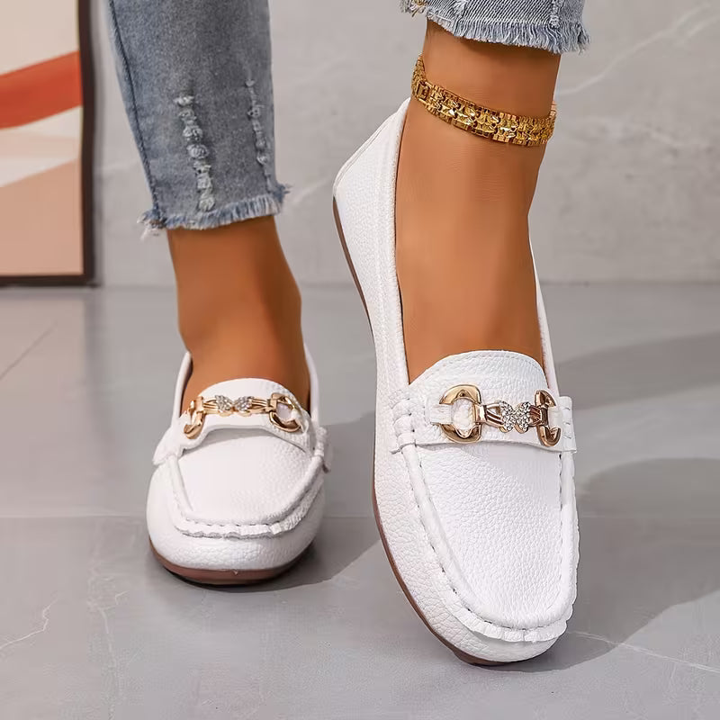 FLUTTER | RHINESTONE-DECOR BUTTERFLY LOAFERS