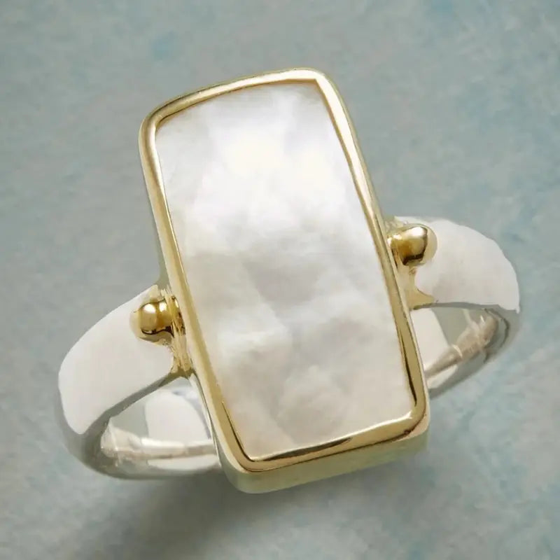 HALISE⢠MARBLE BEZEL RING