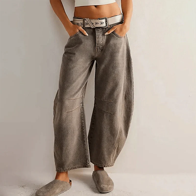 CALVÉA™ WIDE-LEG HIGH-WAIST JEANS