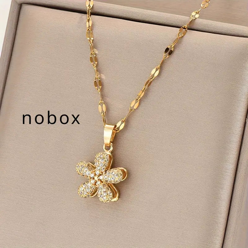 AUBRIE™ FORTUNE FLOWER NECKLACE