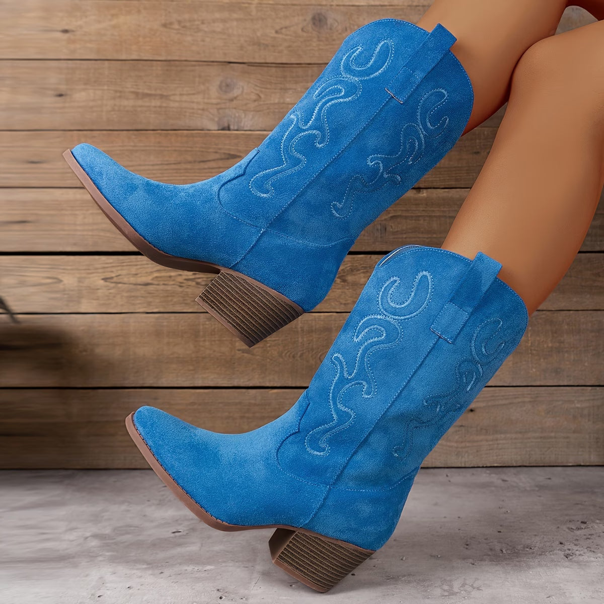 SCARLETT™ EMBROIDERED WESTERN COWBOY BOOTS