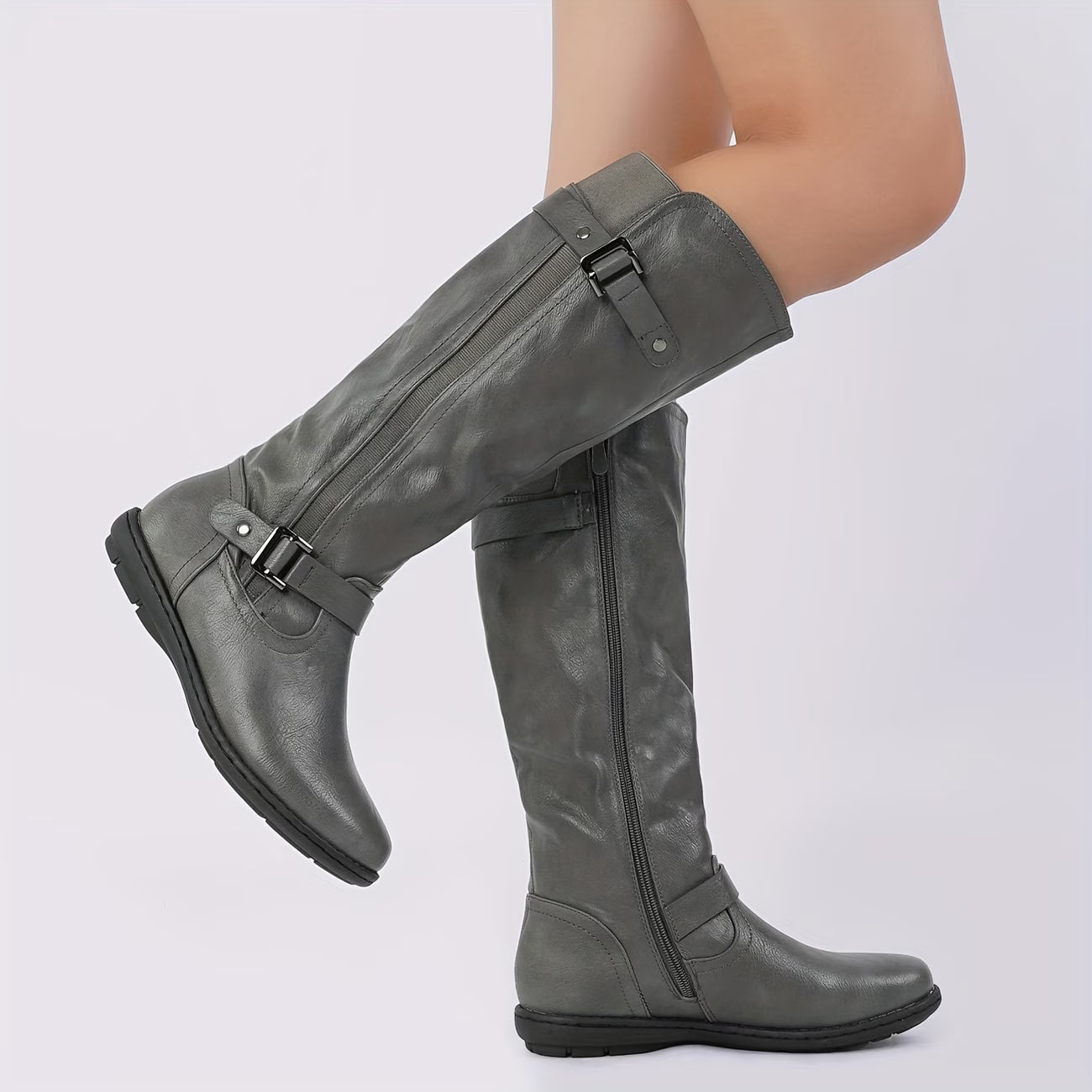 OLIVIA™ FAUX FUR-LINED KNEE-HIGH AUTUMN BOOTS