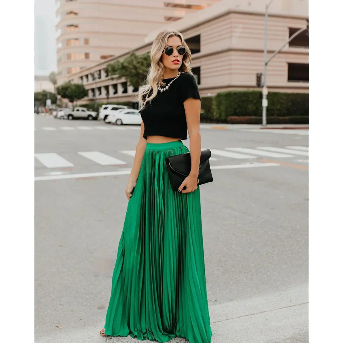 LYRISA™ PLEATED MAXI SKIRT