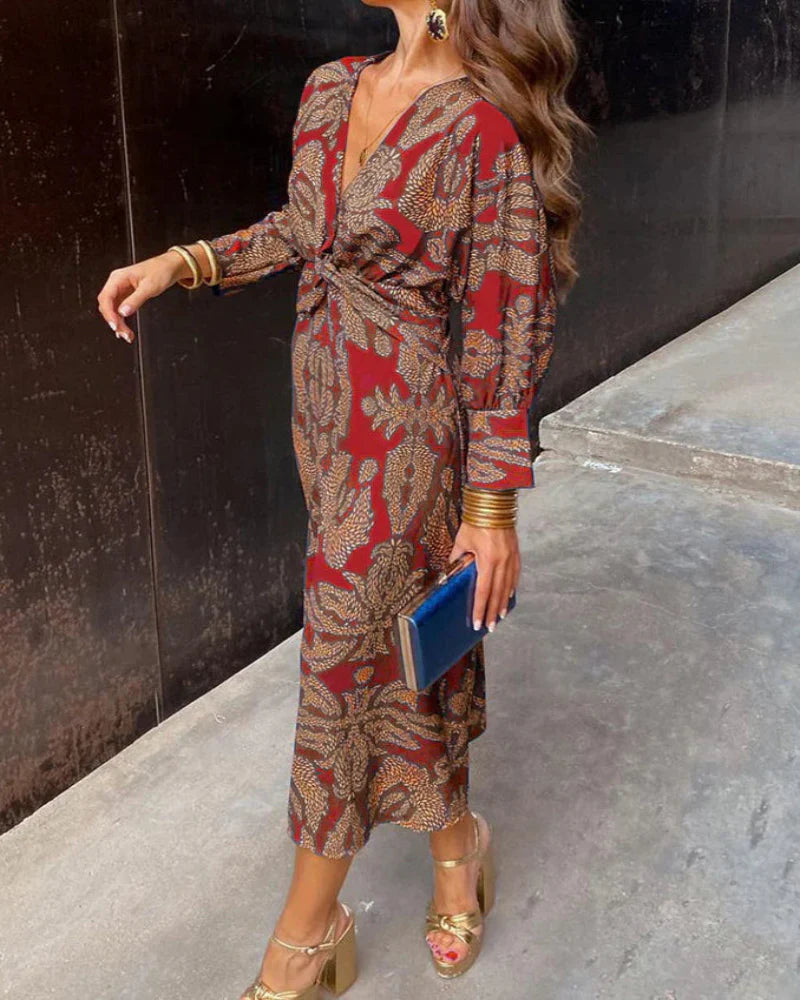 ALÉYA™ – ELEGANT LONG-SLEEVE DRESS FOR PARTIES AND EVENTS