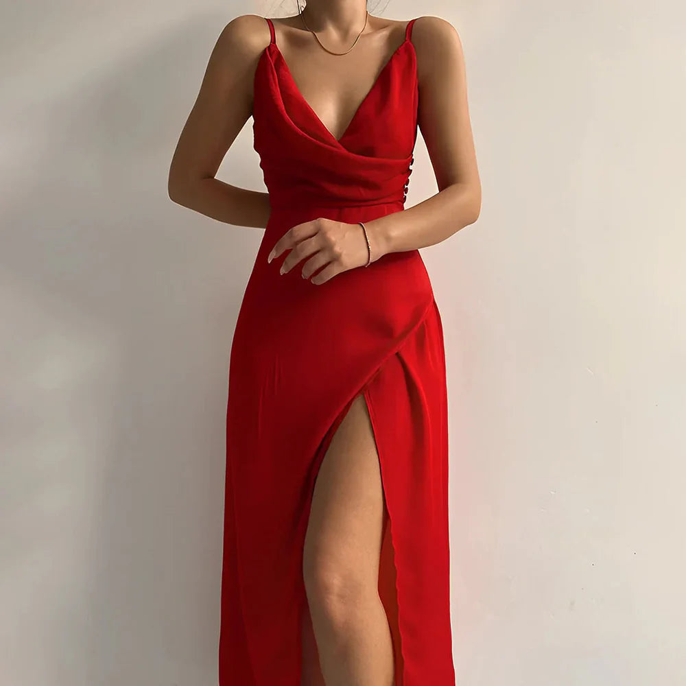 LUMINATE™ – LONG DRESS WITH SIDE SLIT