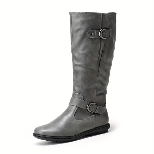 EMILY™ WIDE CALF FAUX FUR KNEE-HIGH BOOTS