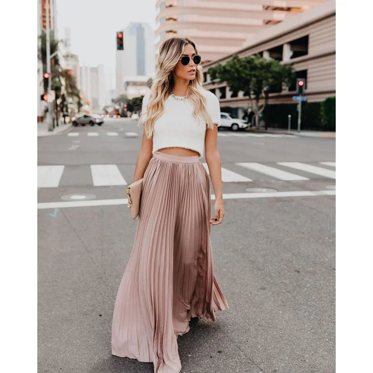 LYRISA™ PLEATED MAXI SKIRT