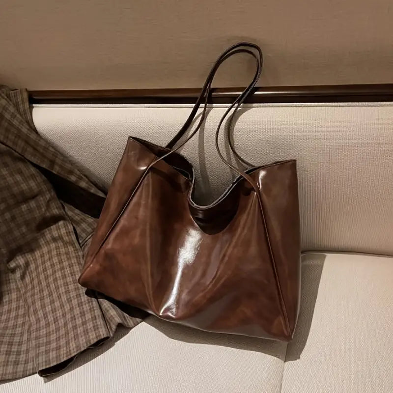 LILY™ RETRO SOLID COLOR TOTE BAG
