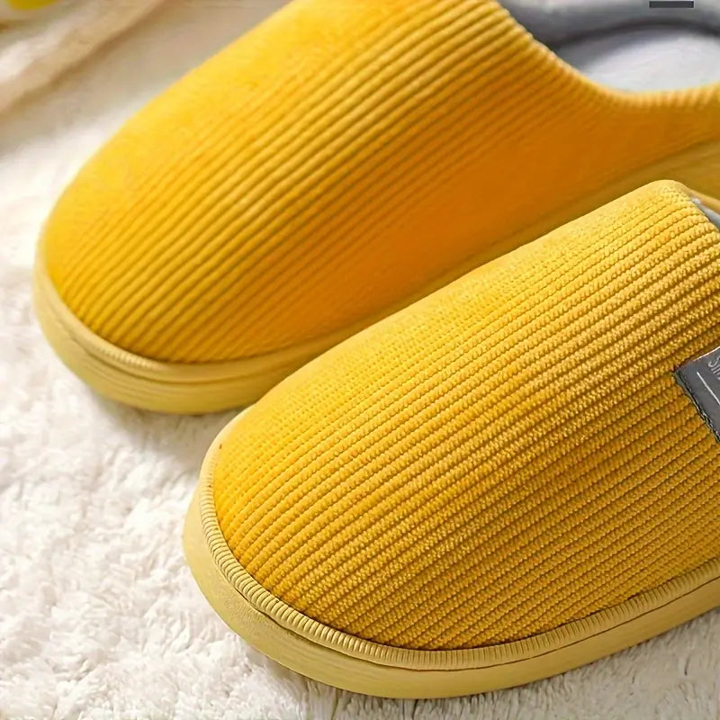 JENNIE™ CASUAL SOLID COLOR SOFT COZY HOUSE SLIPPERS