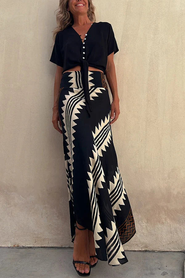 MARISEL™ TRIBAL PRINT MAXI SKIRT