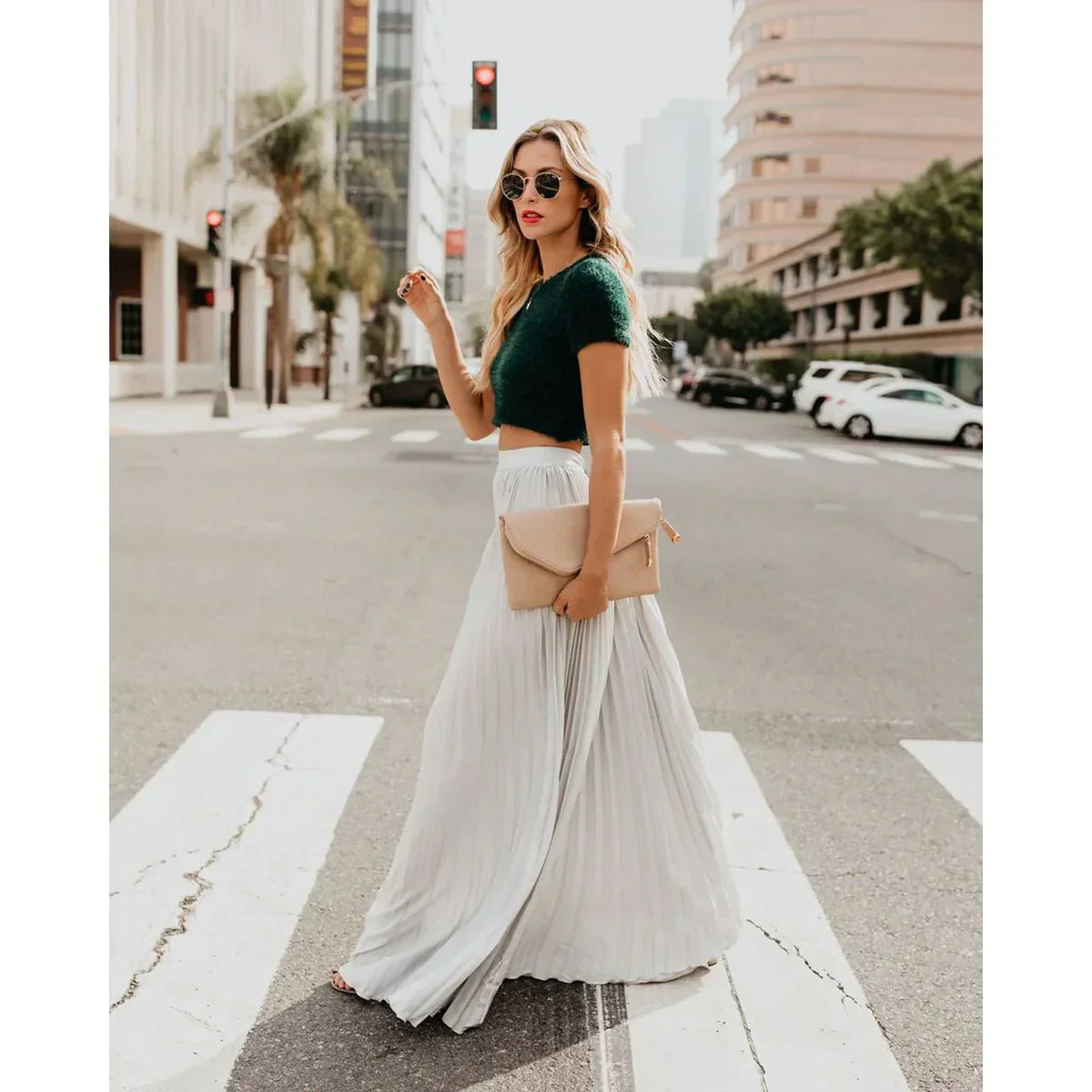 LYRISA™ PLEATED MAXI SKIRT