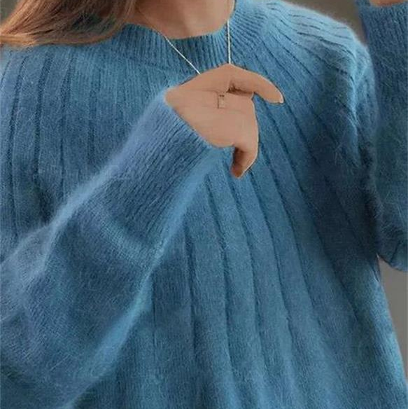 Caitlyn - Stylish Ribbed Knit Sweater