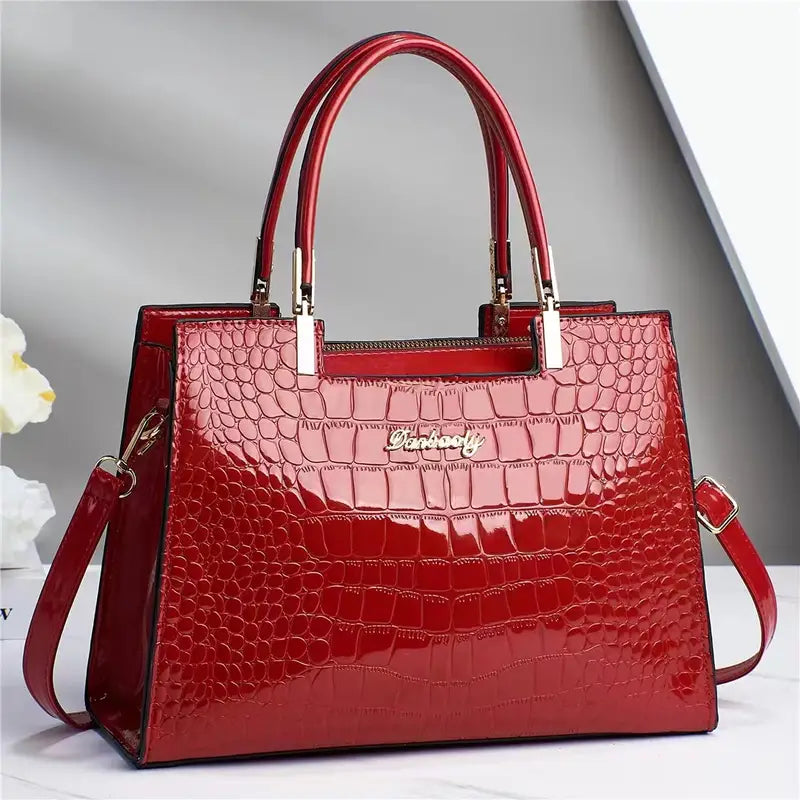 ONYXIA™ CROCODILE EMBOSSED TOTE BAG