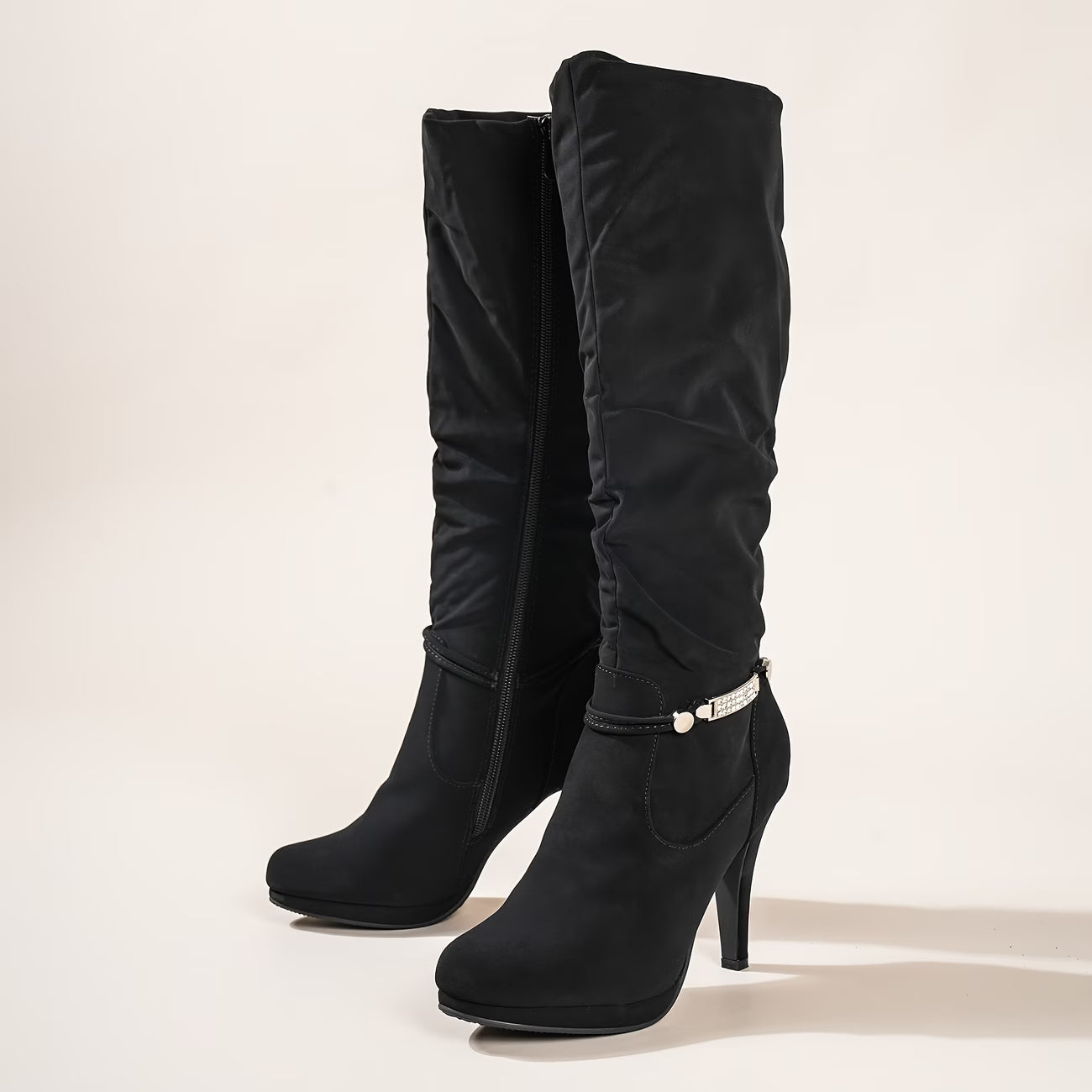 ISABELLA™ KNEE-HIGH PLATFORM HEEL BOOTS