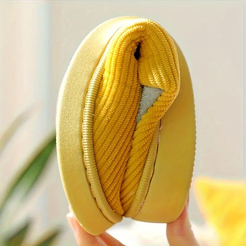 JENNIE™ CASUAL SOLID COLOR SOFT COZY HOUSE SLIPPERS