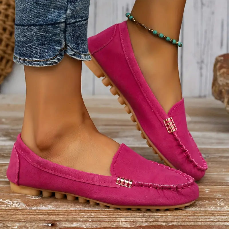 ELSWYN™ WOMEN'S CHIC METAL DECOR LOAFERS