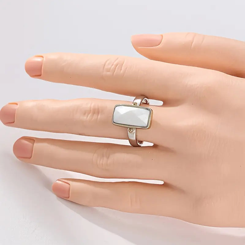HALISE™ MARBLE BEZEL RING