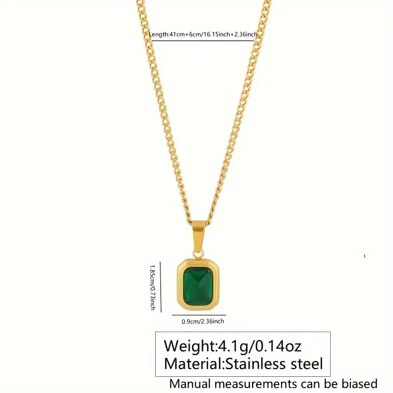 ALTHEA™ GREEN GEMSTONE NECKLACE