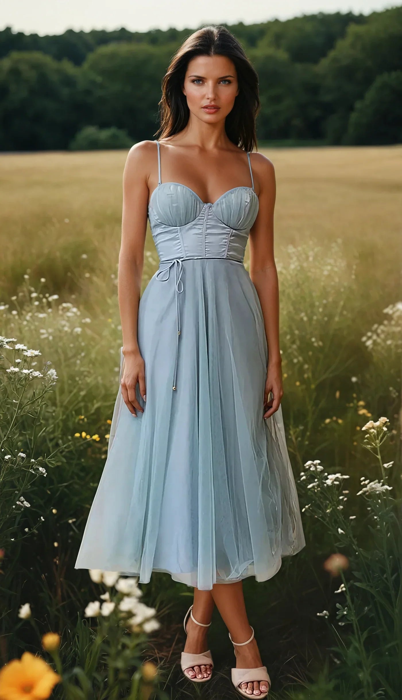 ÉTOILE™ – STRAPLESS CHIFFON PRINCESS EVENING DRESS