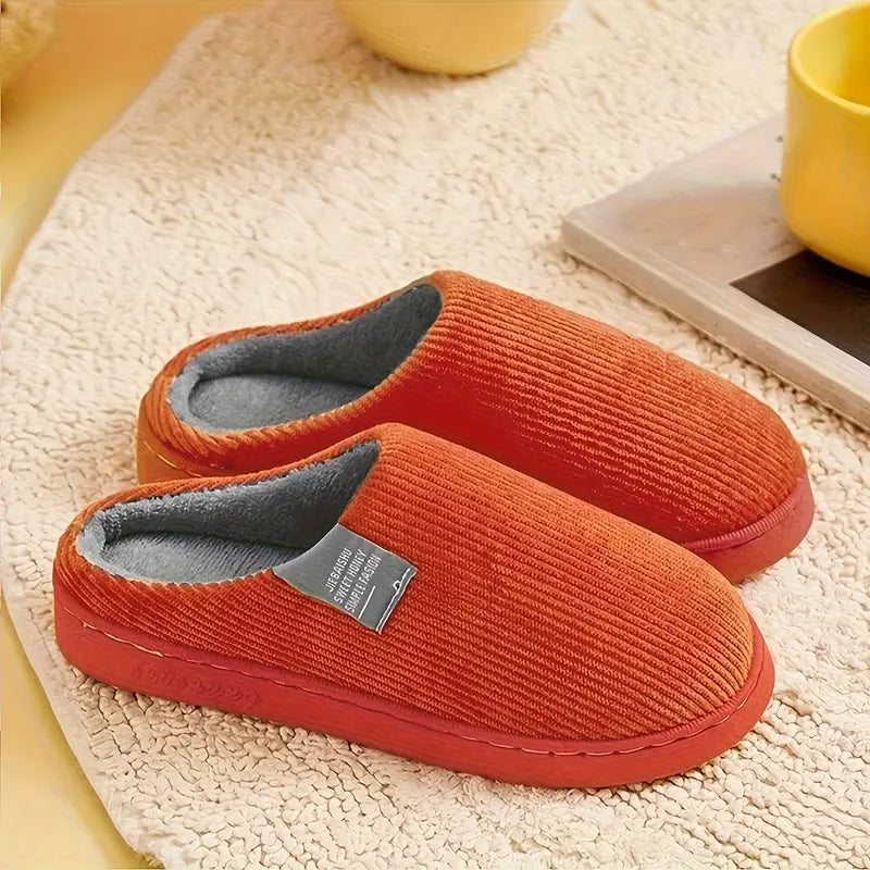 JENNIE™ CASUAL SOLID COLOR SOFT COZY HOUSE SLIPPERS