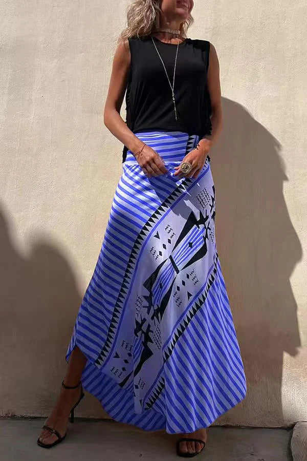 MARISEL™ TRIBAL PRINT MAXI SKIRT