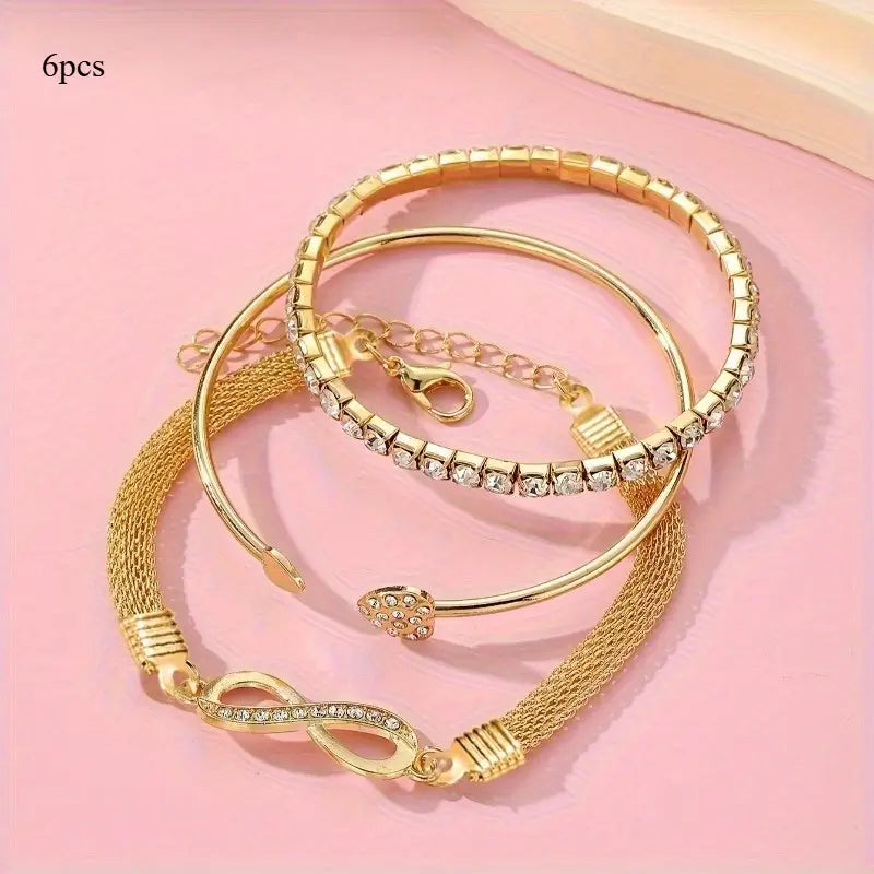 QUINN™ INFINITY & HEART BANGLE SET