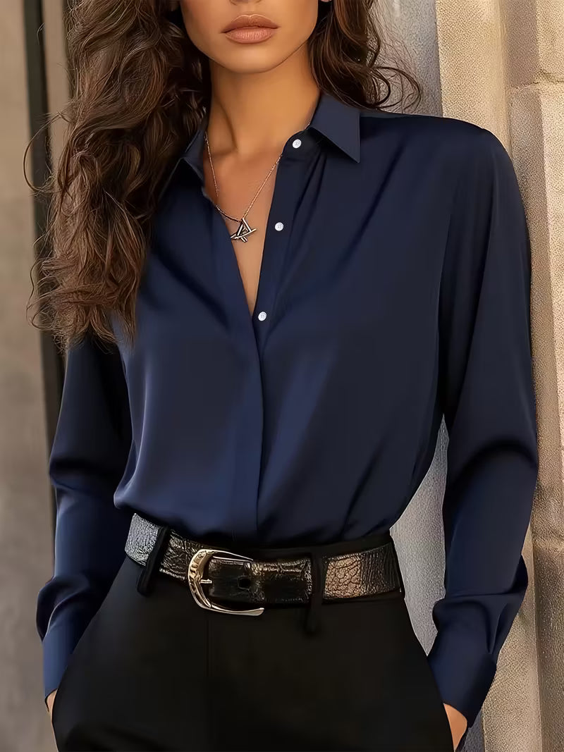 ANNABELLE™ | FRENCH-STYLE LONG SLEEVE SHIRT