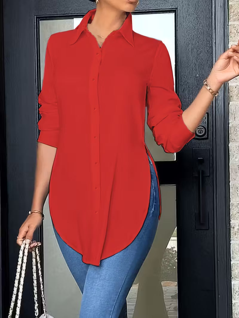ZARA™ | SLIM FIT LONG SLEEVE BUTTON-UP SHIRT