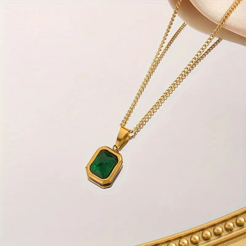 ALTHEA™ GREEN GEMSTONE NECKLACE