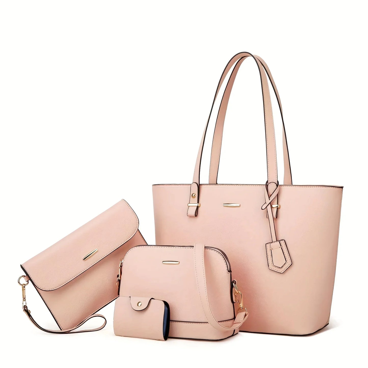 Set of 4 modern leather bags