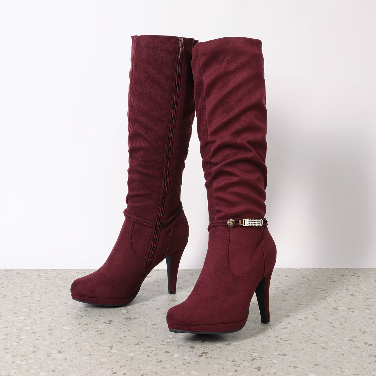 ISABELLA™ KNEE-HIGH PLATFORM HEEL BOOTS