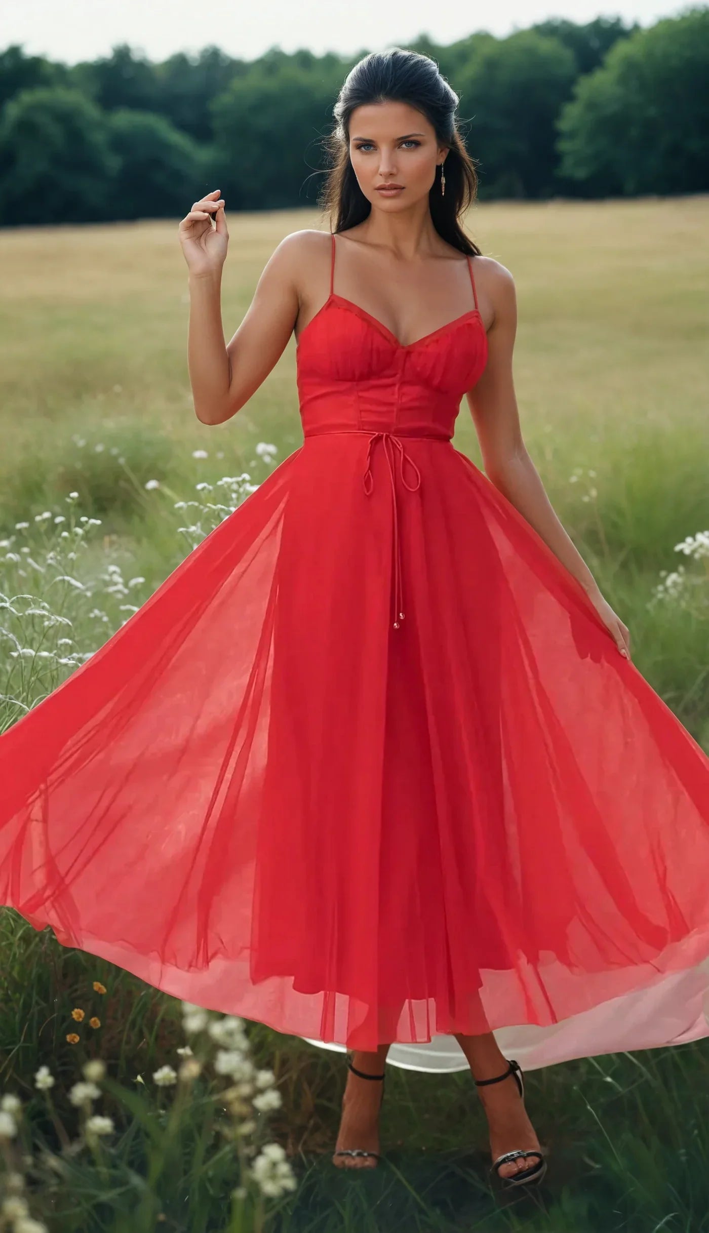 ÉTOILE™ – STRAPLESS CHIFFON PRINCESS EVENING DRESS