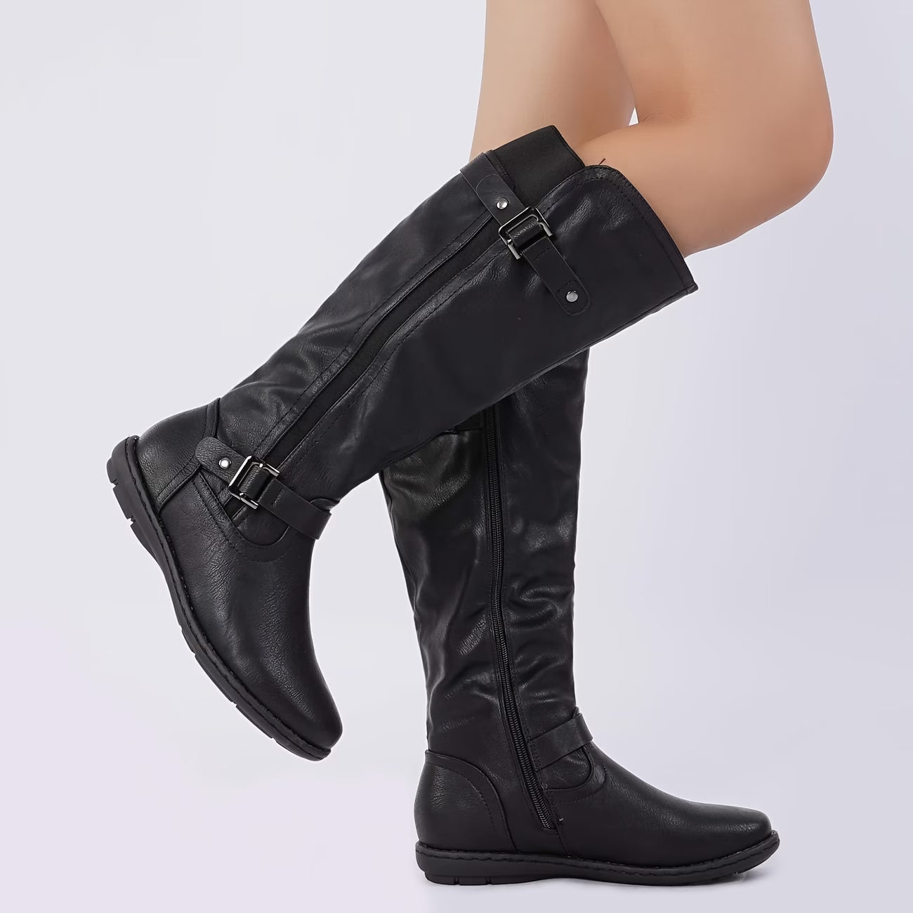 OLIVIA™ FAUX FUR-LINED KNEE-HIGH AUTUMN BOOTS