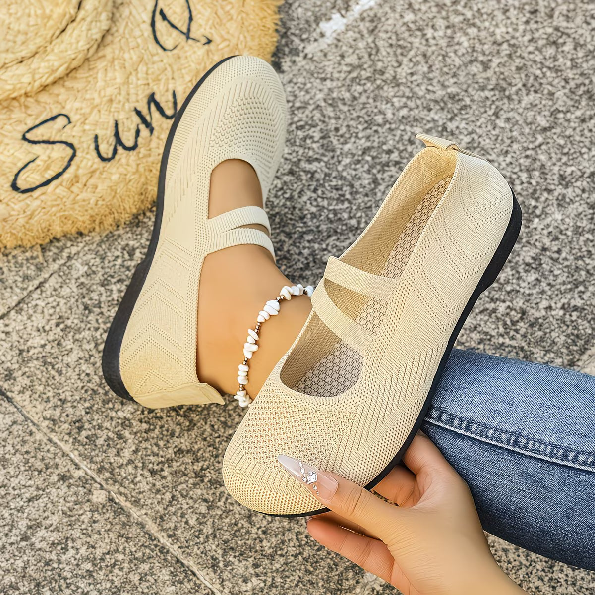 MADISON™ AIRWEAVE CROSS-STRAP SNEAKERS