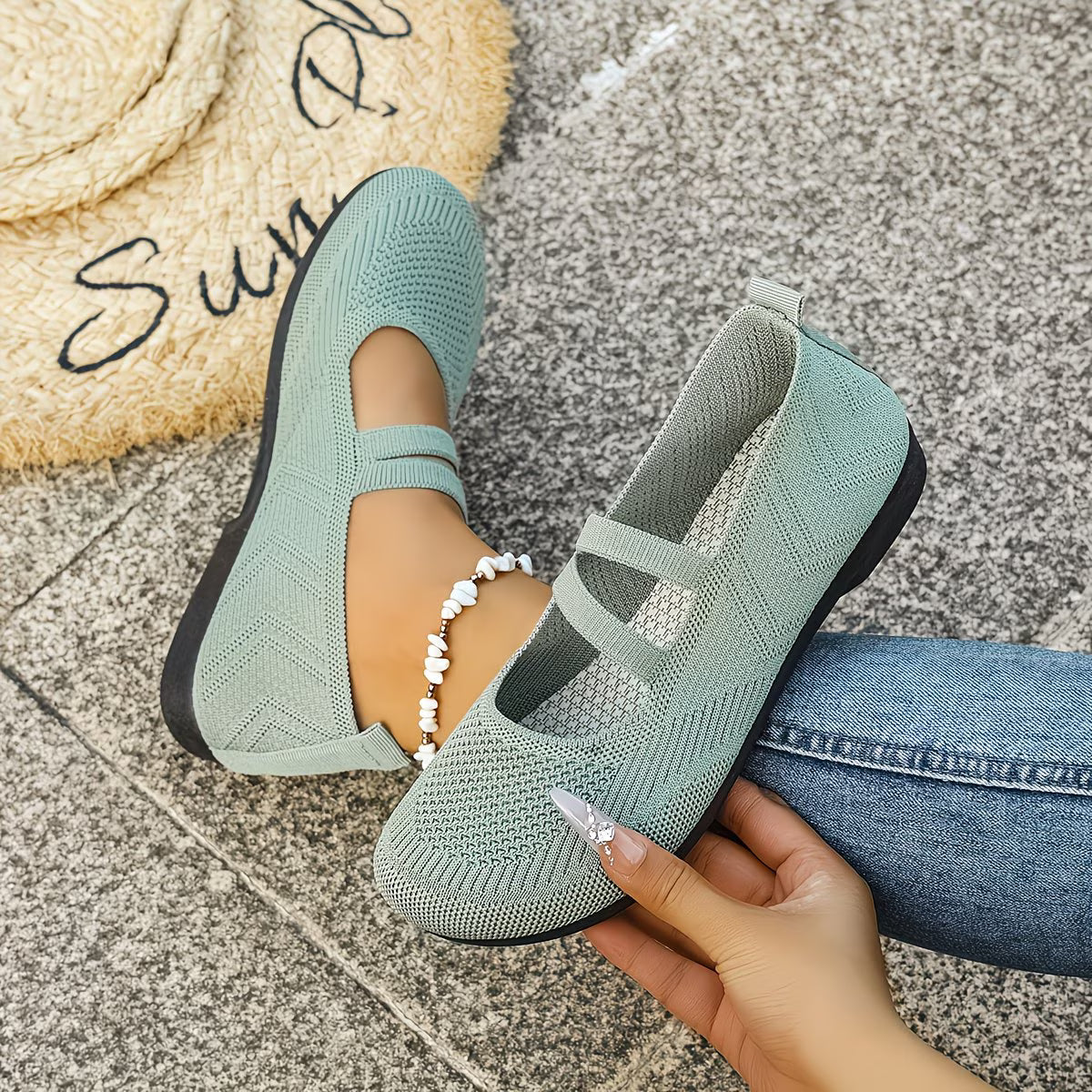 MADISON™ AIRWEAVE CROSS-STRAP SNEAKERS