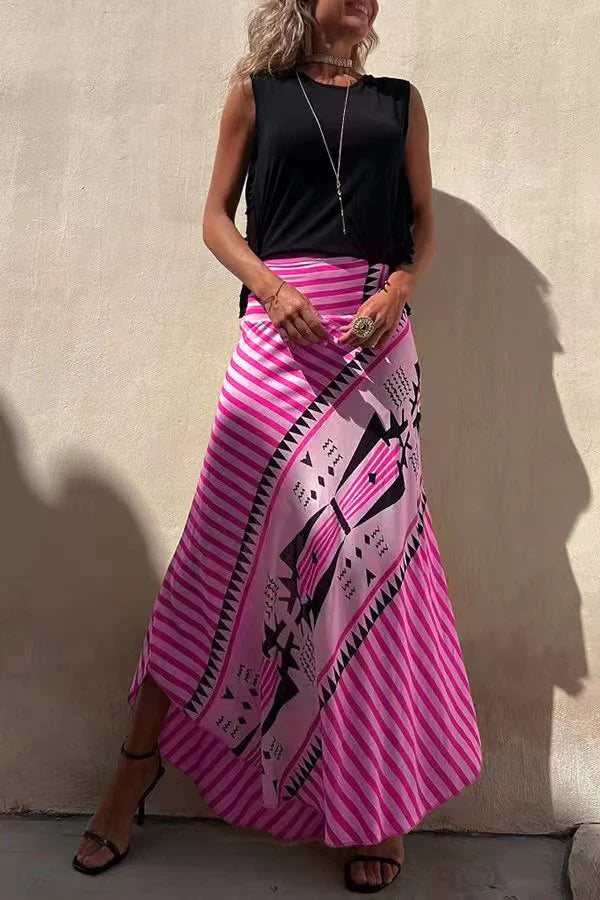 MARISEL™ TRIBAL PRINT MAXI SKIRT