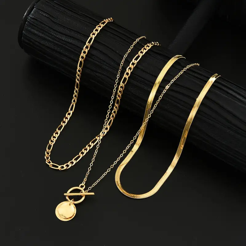 SASHA™ 3-PIECE LAYERED NECKLACE SET