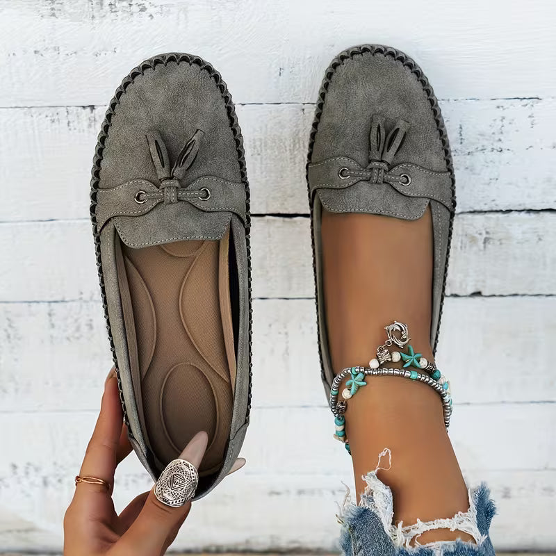 CERES | WHEAT-EMBELLISHED COMFORT-FIT LOAFERS