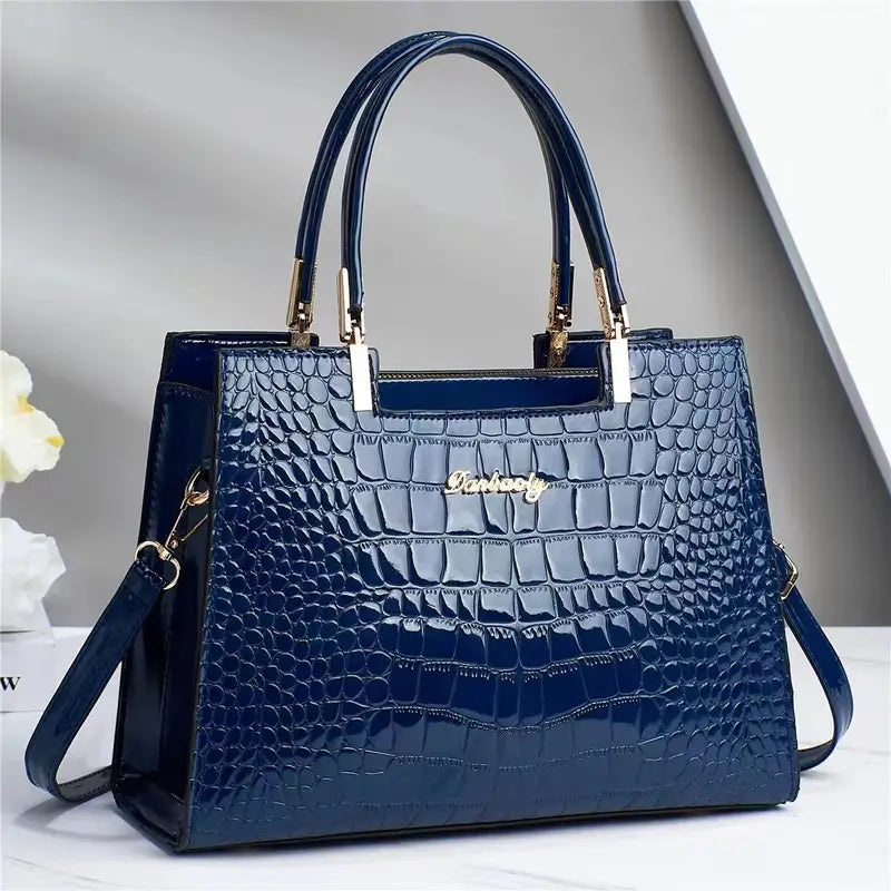 ONYXIA™ CROCODILE EMBOSSED TOTE BAG