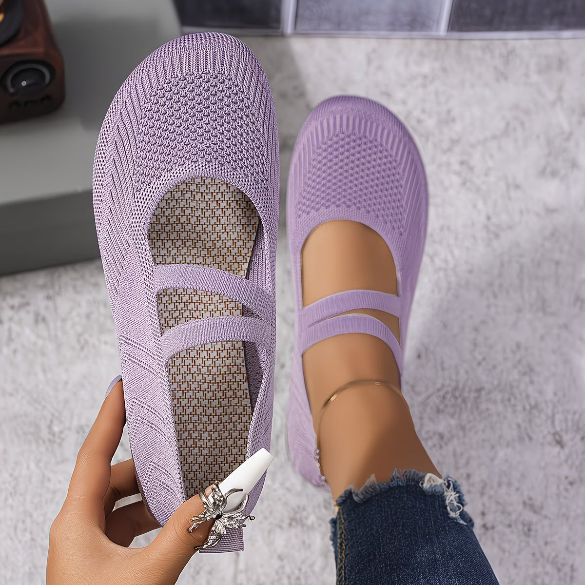 MADISON™ AIRWEAVE CROSS-STRAP SNEAKERS