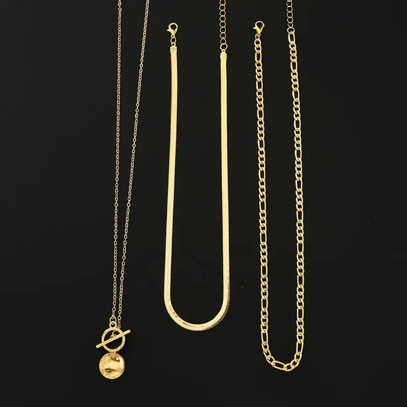 SASHA™ 3-PIECE LAYERED NECKLACE SET