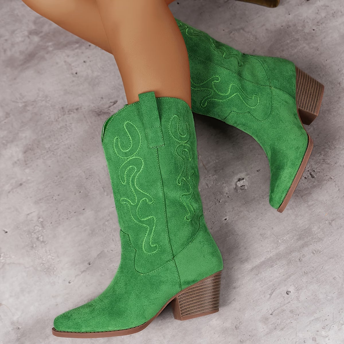 SCARLETT™ EMBROIDERED WESTERN COWBOY BOOTS