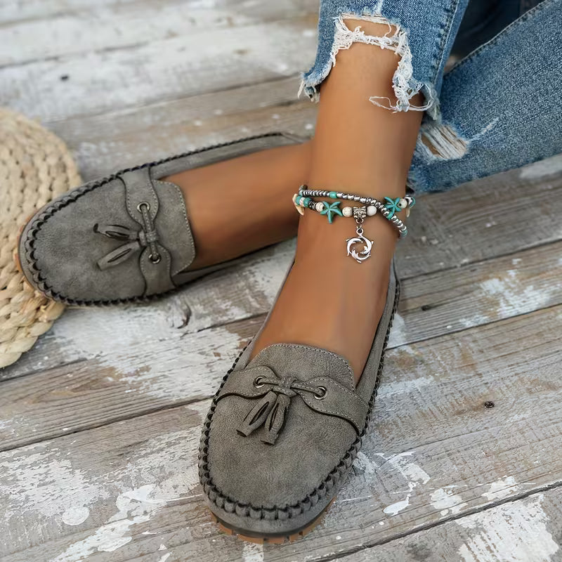 CERES | WHEAT-EMBELLISHED COMFORT-FIT LOAFERS