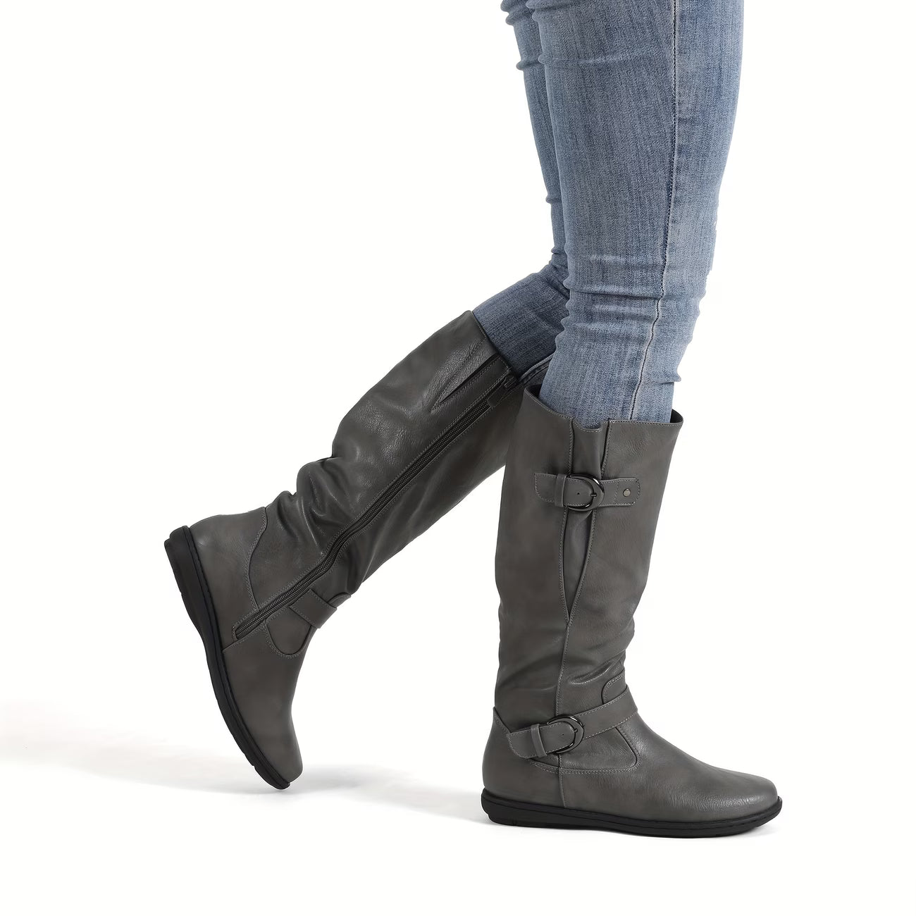 EMILY™ WIDE CALF FAUX FUR KNEE-HIGH BOOTS
