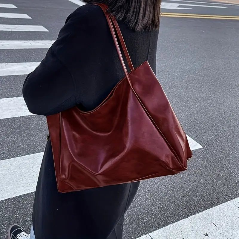 LILY™ RETRO SOLID COLOR TOTE BAG