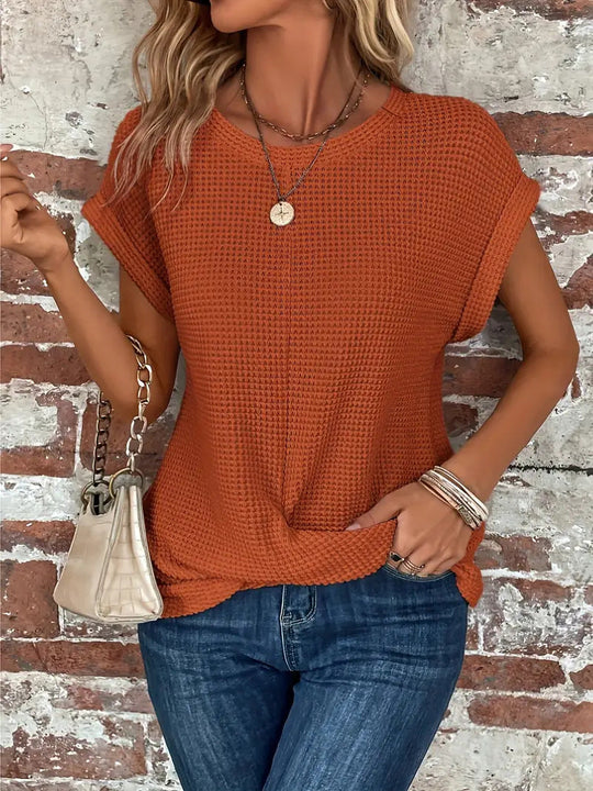 SAVANNAH™ | ELEGANT BLOUSE WITH CREW NECK