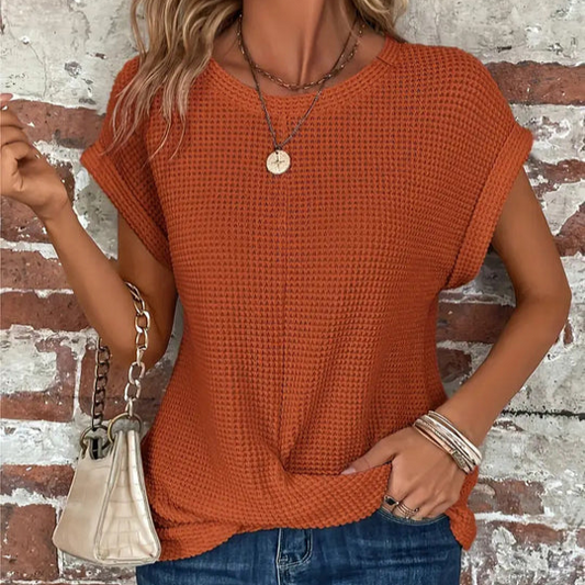 SAVANNAH™ | ELEGANT BLOUSE WITH CREW NECK